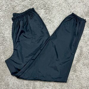 PERFECT COND.-Vintage 1990s Nike Windbreaker Track Pants-Black-Men’s Size XL